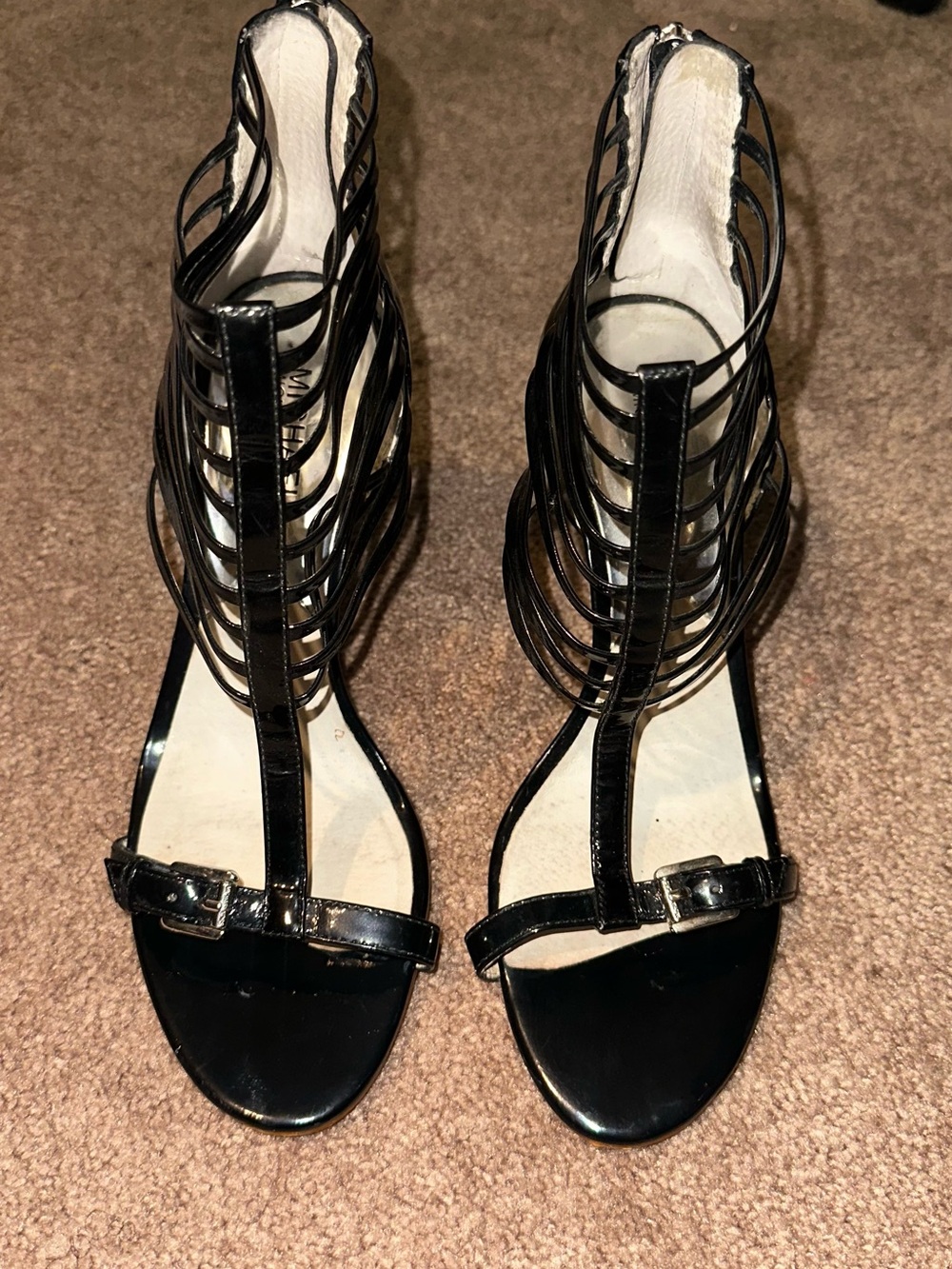 Michael Kors Black Strappy Gladiator Sandals